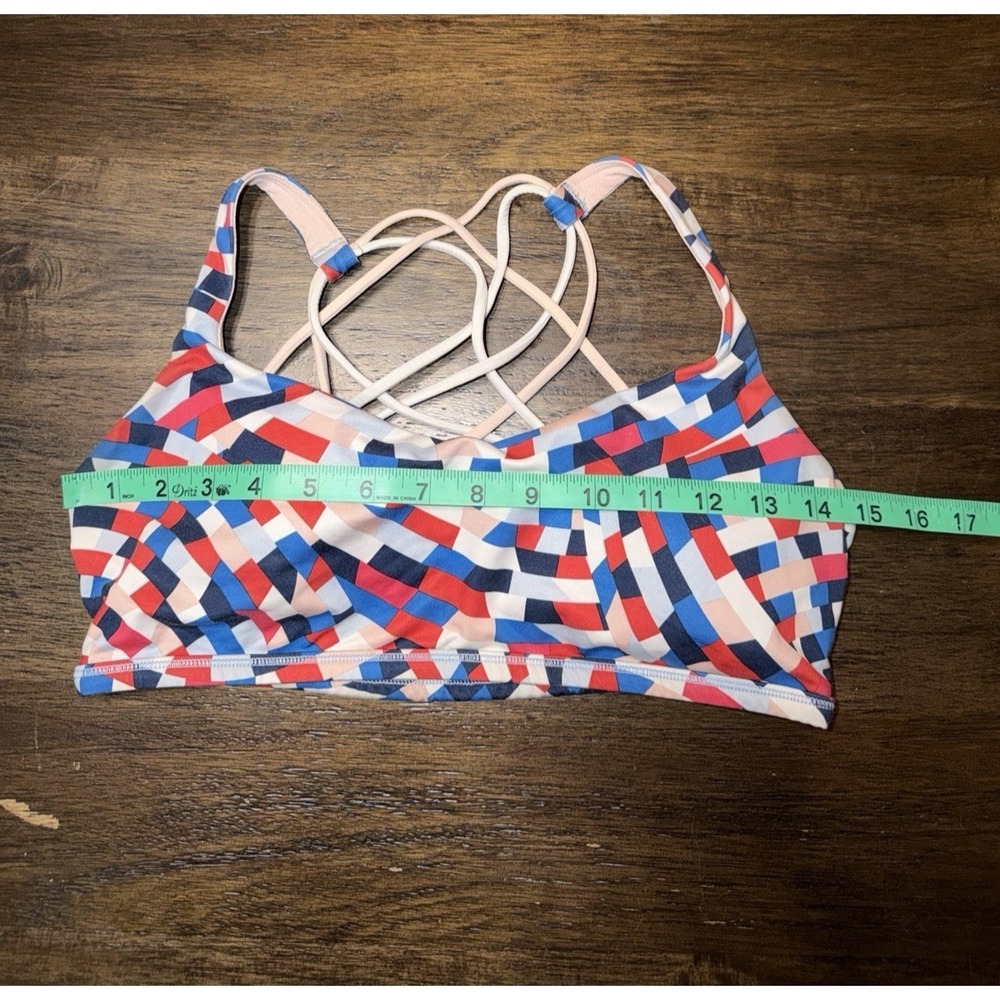 Lululemon Free To Be Wild Sports Bra Racerback Strappy Women's 10 Yoga Running - Picture 6 of 7